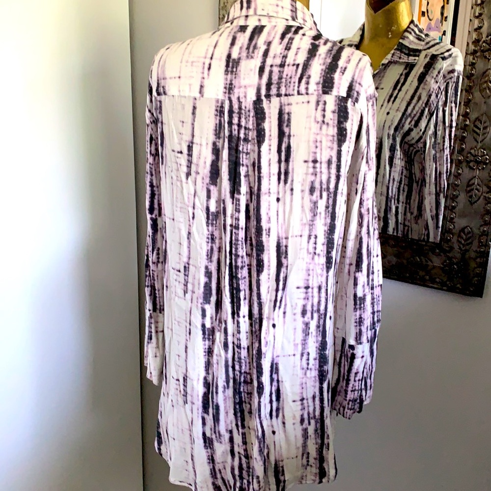 FELICITE TYE DYE BLOUSE VENICE BEACH STYLE SIZE M - Picture 4 of 5